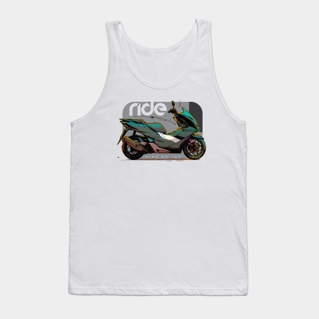 Ride Honda PCX cyber Tank Top by NighOnJoy